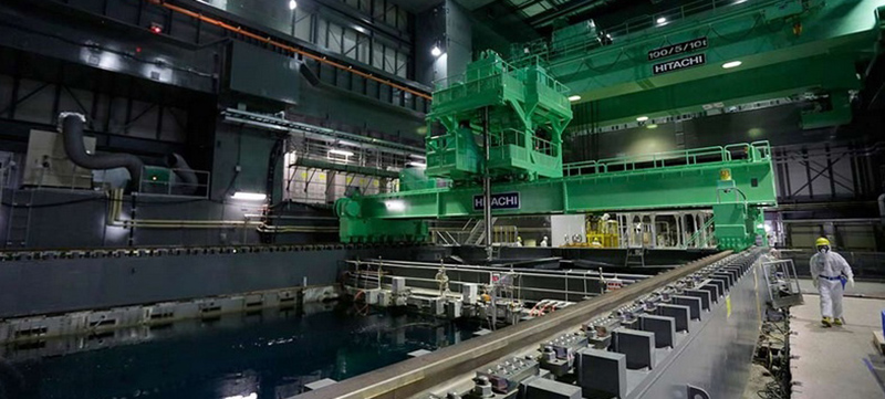 Interior de la malograda planta nuclear de Fukushima cuando estaba en funcionamiento. Foto: AP